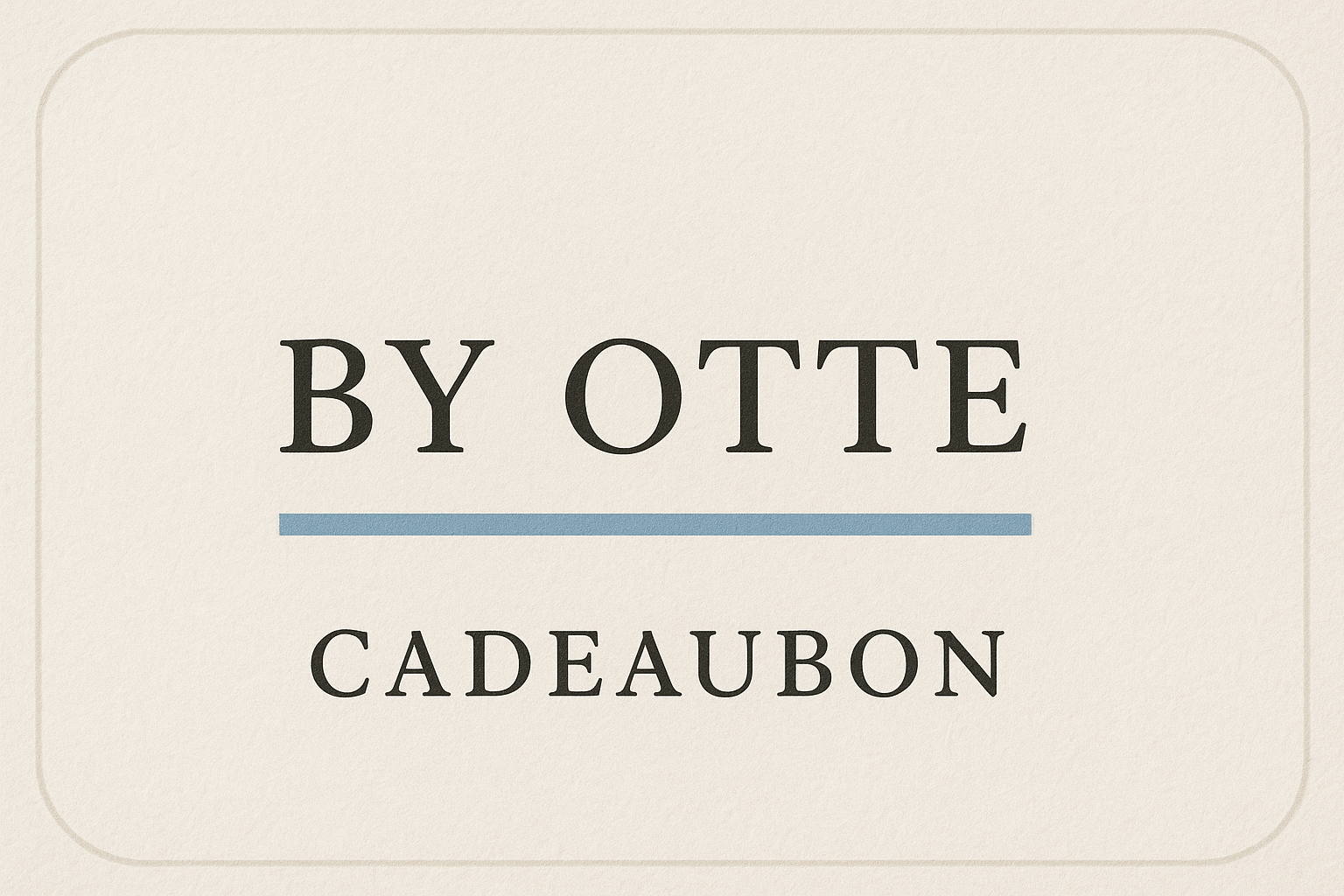By Otte cadeaubon