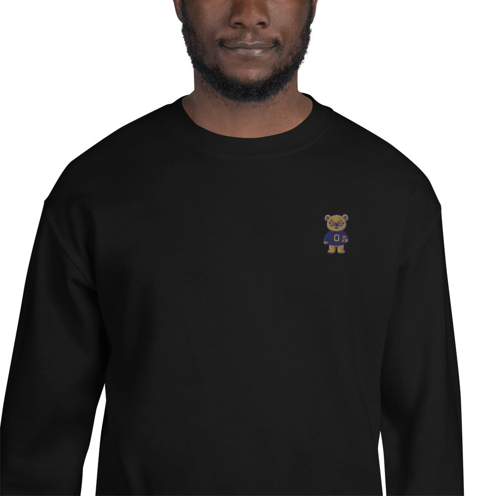 O-Bear Sweatshirt, zwart, detail van de print