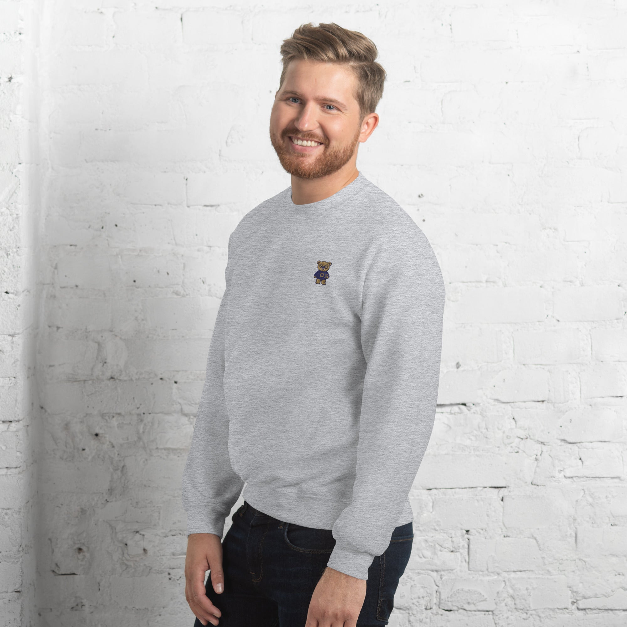 O-Bear Sweatshirt, sport grey, linksvoor