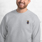 O-Bear Sweatshirt, sport grey, detail van de print