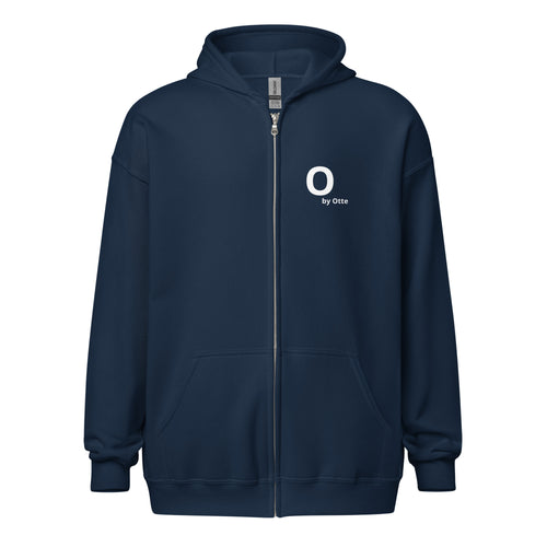 Cherry Drip Zip Hoodie, navy, voorkant