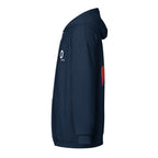 Cherry Drip Zip Hoodie, navy, linkerzijkant