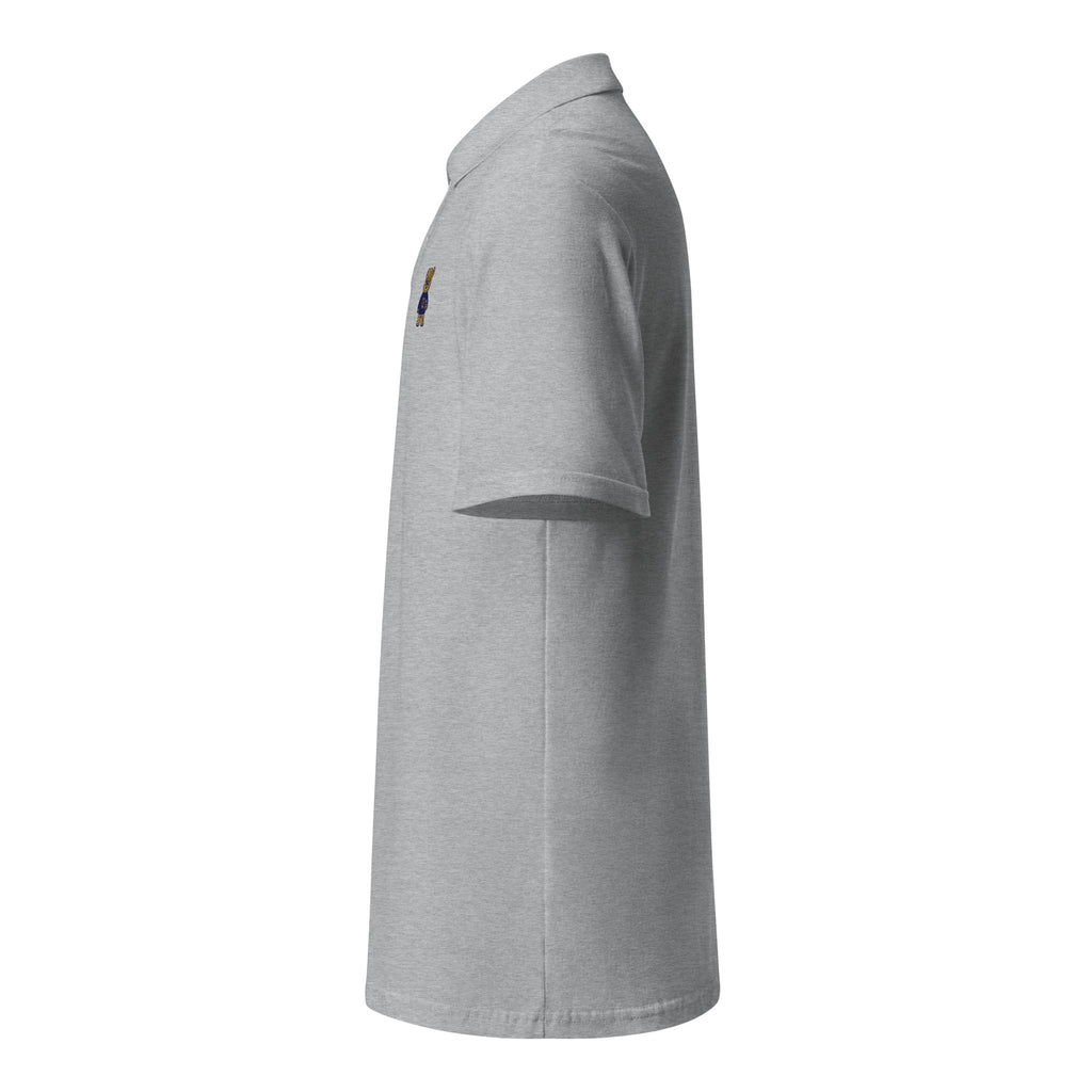 Money Bear Polo, sport grey, linkerzijkant