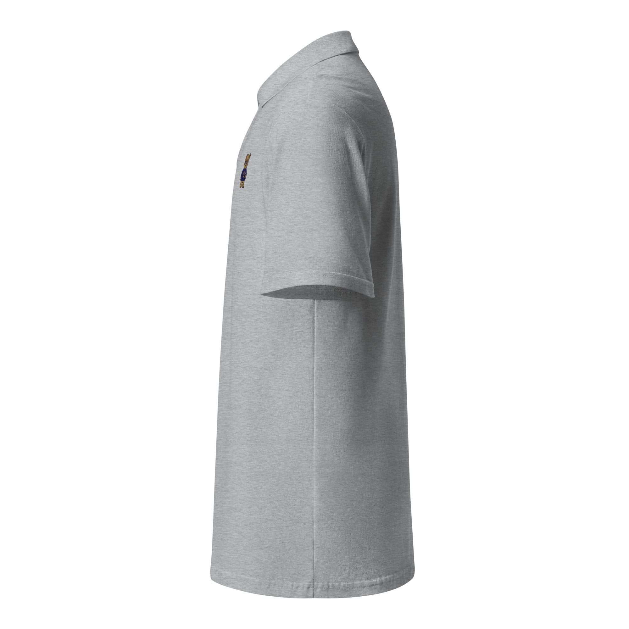 Money Bear Polo, sport grey, linkerzijkant