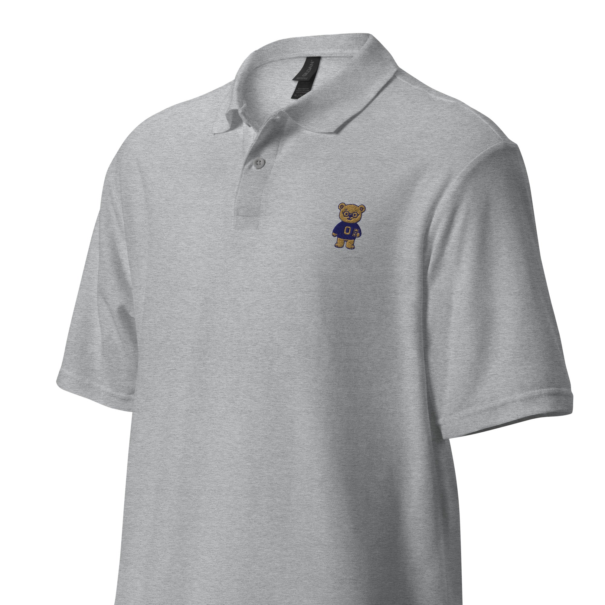 Money Bear Polo, sport grey, linksvoor